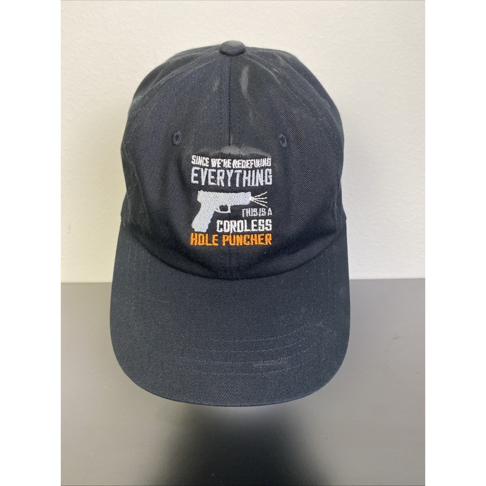 Yupoong The Classics Hat OS Faded Black Baseball Cap Gun Redefining Parody